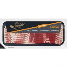 Продукт мясной сырокопчёный из свинины: бекон. Охлаждённый продукт 180г