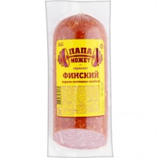 Колбаса ПАПА МОЖЕТ Сервелат Финский в/к 350г в магазинах Пятерочка