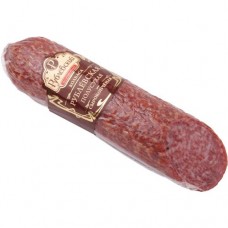 Мясной продукт. Колбасное изделие охлаждённое. Колбаса сырокопчёная полусухая Рублёвская 0,27кг в магазинах Пятерочка