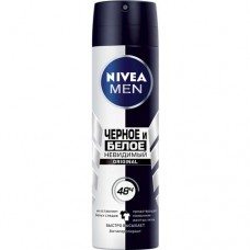 Дезодорант Nivea For Men Невидимый для черного и белого спрей 150мл в магазинах Пятерочка