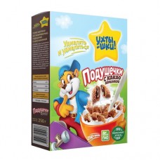 Сухие завтраки неглазированные: подушечки с какао начинкой 250 г УХТЫШКИ в магазинах Пятерочка