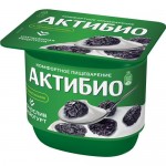 АктиБио Биойогурт, обогащенный бифидобактериями B.Lactis, с черносливом 2.9% 130г