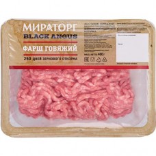 МИРАТОРГ Фарш говяжий категории Б охлажденный 400г в магазинах Пятерочка