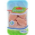 ПЕРВАЯ СВЕЖЕСТЬ. П/ф натуральный из мяса птицы охл.Филе бедра 750 г. /подложка/