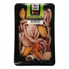 Коктейль 3fish из морепродуктов в масле в/у 150г в магазинах Пятерочка