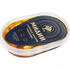 Пресервы из морепродуктов. Мидии чилийские в масле с копченой паприкой, вялеными томатами и перцем халапенью 200гр. в магазинах Пятерочка