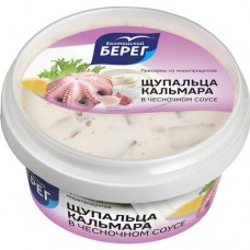 Щупальца кальмара Балтийский Берег в чесночном соусе 210г в магазинах Пятерочка