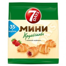 Мини круассаны 7Days, клубника, 300 г в магазинах Пятерочка