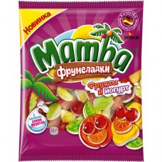Жевательный мармелад MAMBA ФРУМЕЛАДКИ Фрукты и йогурт 72г в магазинах Пятерочка