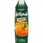 Нектар ДОБРЫЙ апельсиновый 100% 1л