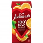 Нектар Любимый апельсиновый с мякотью для детского питания т/п 1.93л