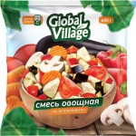 Global village Смесь овощная быстрозамороженная По-астрахански 600 г