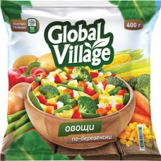 Смесь GLOBAL VILLAGE Овощи По-Деревенски овощ.б/зам.400г в магазинах Пятерочка