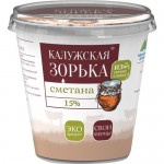 БЗМЖ Сметана мдж 15%  Калужская Зорька  300 гр.