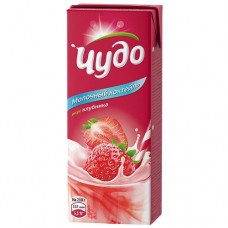 Коктейль молочный Чудо Клубника 2% 0.2л в магазинах Пятерочка
