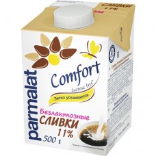БЗМЖ Сливки пит.Безлактозные ультрапаст.11% 500г Parmalat Comfort в магазинах Пятерочка
