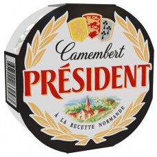 СЫР МЯГКИЙ С БЕЛОЙ ПЛЕСЕНЬЮ КАМАМБЕР PRESIDENT® 45%, 125г в магазинах Пятерочка