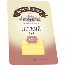 Сыр Брест-Литовский легкий 35% 150г в магазинах Пятерочка