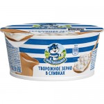 БЗМЖ Простоквашино Продукт творожный зерненый Творожное зерно в сливках 5% 130г
