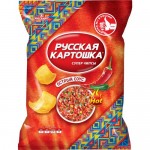 Чипсы картофельные РУССКАЯ КАРТОШКА со вкусом  Острый соус  200гр