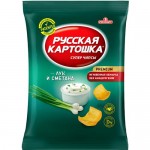 Чипсы картофельные со вкусом лука и сметаны 200 гр