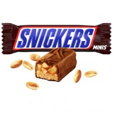 Шоколадный батончик Snickers Minis в магазинах Пятерочка
