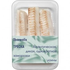 Треска атлантическая филе без кожи б/к спинка зам.400 г в магазинах Пятерочка