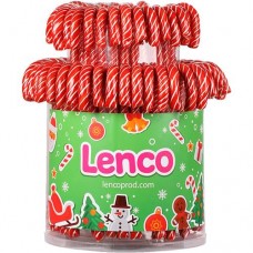 Карамель леденцовая Lenco Трость со вкусом клубники к Новому году 28гр 65шт в магазинах Пятерочка