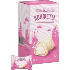 КОНФЕТЫ MILLA VANILLA ГЛАЗИРОВАННЫЕ С НАЧИНКОЙ С КОКОСОВОЙ СТРУЖКОЙ, 150г. в магазинах Пятерочка