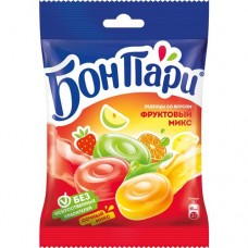 Леденцы Бон Пари, Ассорти, фруктовые, 75 г в магазинах Пятерочка
