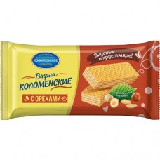 КОЛОМЕНСКОЕ, Вафли с орехами, 200 гр в магазинах Пятерочка