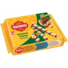 Вафельные трубочки Яшкино Ореховые 190г в магазинах Пятерочка