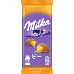 Шоколад Milka, молочный, с карамельной начинкой, 90 г