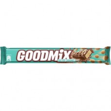 GOODMIX SALTED CARAMEL taste. Конфета со вкусом соленой карамели, с хрустящей вафлей, декорированная. 44г. в магазинах Пятерочка
