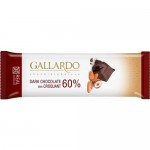 Шоколад GALLARDO с грильяжем темный 60% 23г