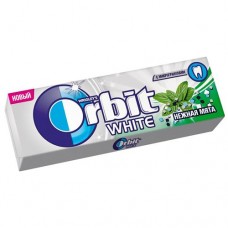 ORBIT Жев.рез.БЕЛОСНЕЖ.НЕЖНАЯ МЯТА 13,6г в магазинах Пятерочка
