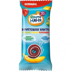 ФрутоНяня 15г. Продукт детского питания для детей раннего возраста Фруктовые кусочки из яблок, бананов и клубники улитки в магазинах Пятерочка