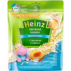Каша молочная сухая овсяная с персиком и Омега 3, Heinz,200гр в магазинах Пятерочка