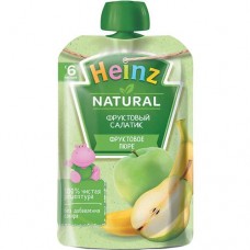 Прод.дет.пит.д/дет.ран.возр. Прод.прикорма, Пюре фруктовое Фруктовый салатик в магазинах Пятерочка