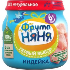 Пюре Фрутоняня*, индейка, с 6-ти месяцев, 80 г в магазинах Пятерочка