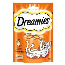 Лакомство для кошек Dreamies с курицей 30г в магазинах Пятерочка