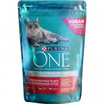 Корм Purina One Лосось и пшеница для стерилизованных кошек и кастрированных котов 200 г