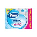 Бумага туал Zewa Плюс 2сл белая 12шт