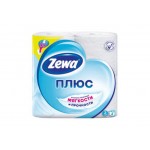 Бумага туал Zewa Плюс 2сл белая 4шт