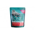 Корм д/к сух Purina One 750г c лососем д/стер