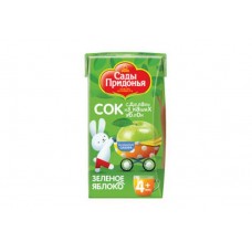 Сок Сады Придонья 0,125л из зел.яблок осветл св/у в магазинах Верный