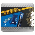 Набор для мужчин: бритва-стайлер Gillette Styler с 3 кассетами, 3 гребня и чехол (kastd) Набор для мужчин: бритва-стайлер Gillette Styler с 3 кассетами, 3 гребня и чехол (kastd)