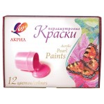 Краски акриловые Луч перламутровые, 12 цветов (kastd) Краски акриловые Луч перламутровые, 12 цветов (kastd)