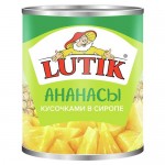 Ананасы ЛЮТИК кусочки, 0.58л Ананасы ЛЮТИК кусочки, 0.58л