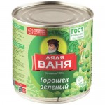 Горошек зеленый ДЯДЯ ВАНЯ 400г Горошек зеленый ДЯДЯ ВАНЯ 400г